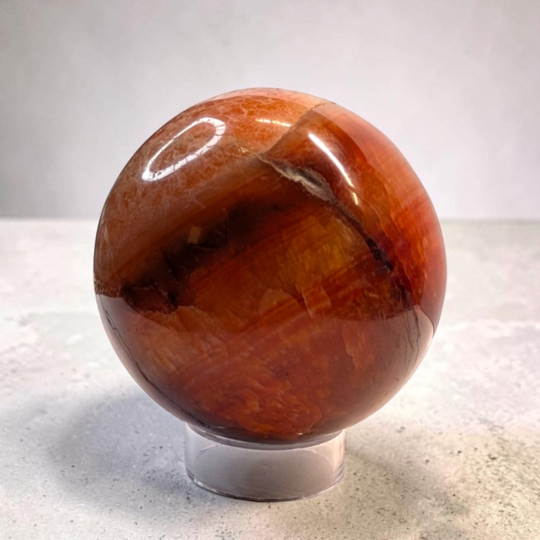 Carnelian Crystal Sphere