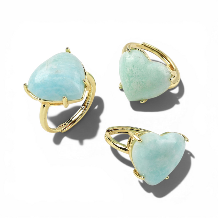 Natural Hemimorphite Crystal Ring - Alternate angle | Metaphysical Store Canada