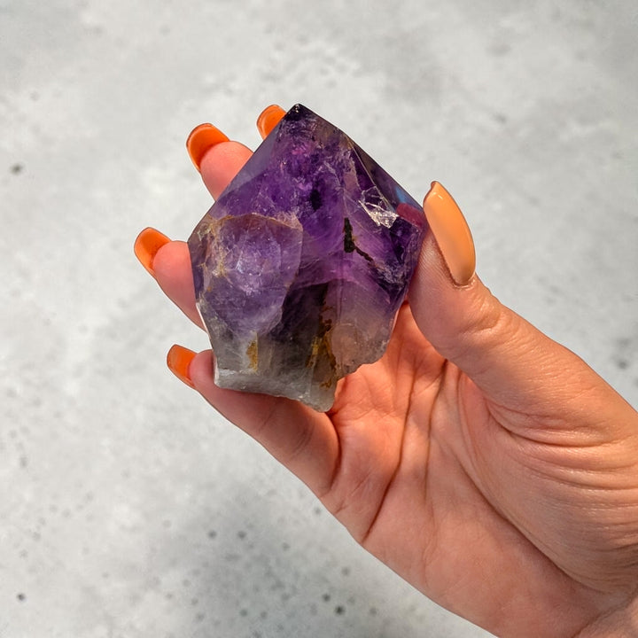 Natural Raw Amethyst Crystal Point