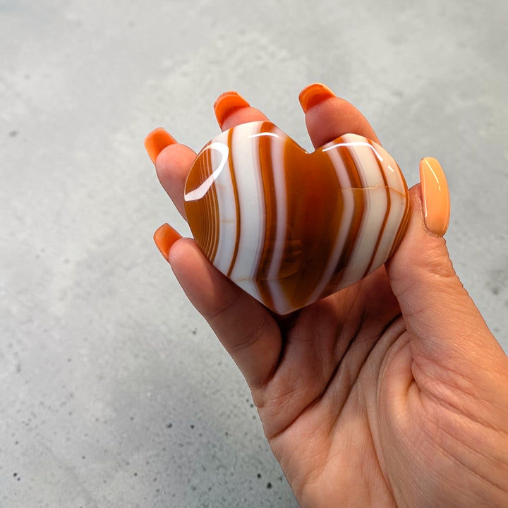 Carnelian Crystal Heart