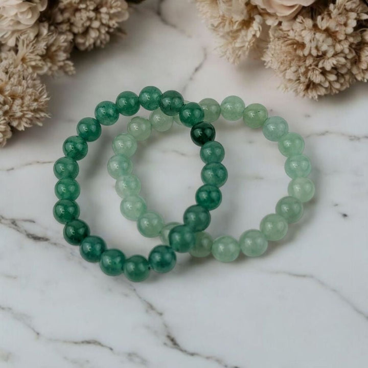 Bracelet en aventurine verte