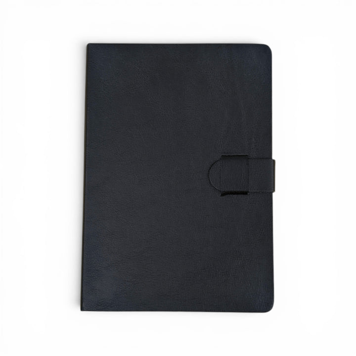 Black Vegan Leather Journal