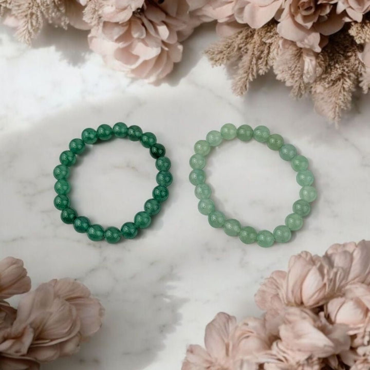 Bracelet en aventurine verte