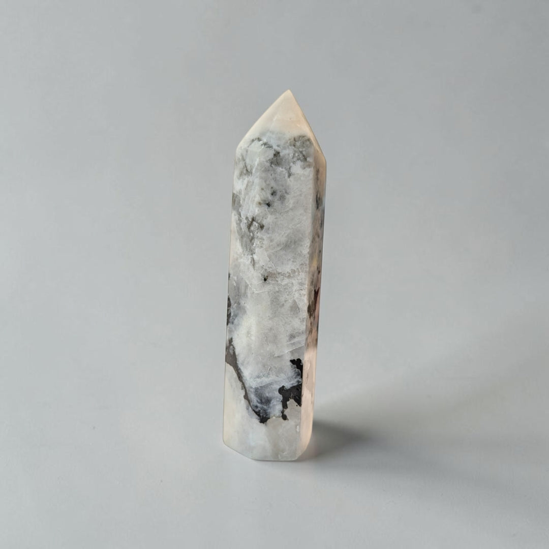 Rainbow Moonstone Crystal Tower