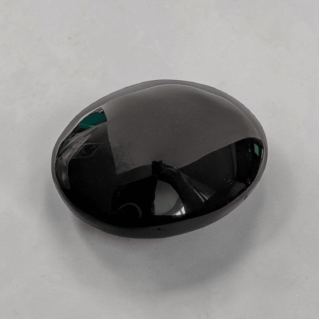 Pierre de palmier en obsidienne noire