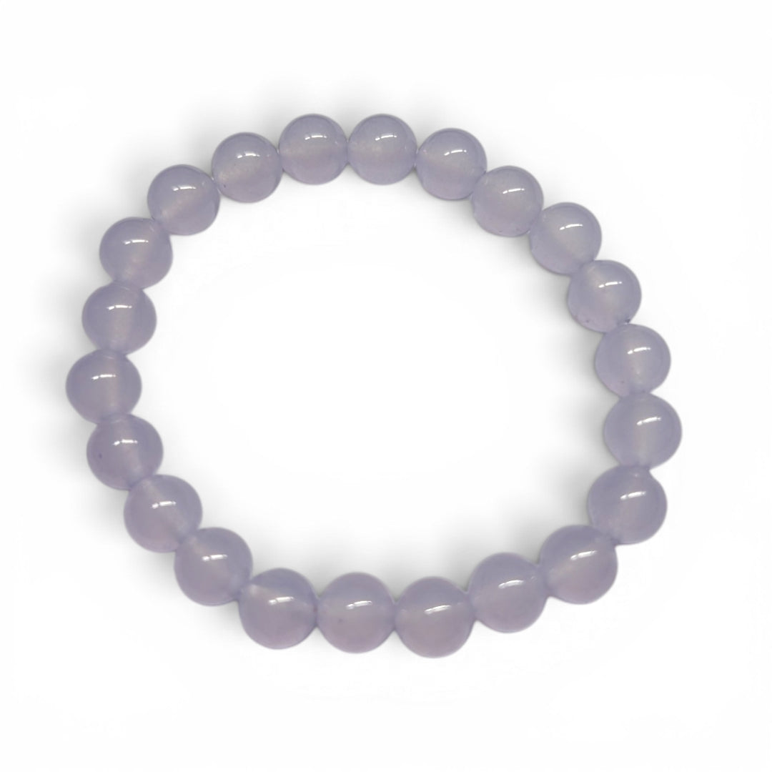 Lilac Jade Crystal Bracelet on Wrist — Metaphysical Store Canada