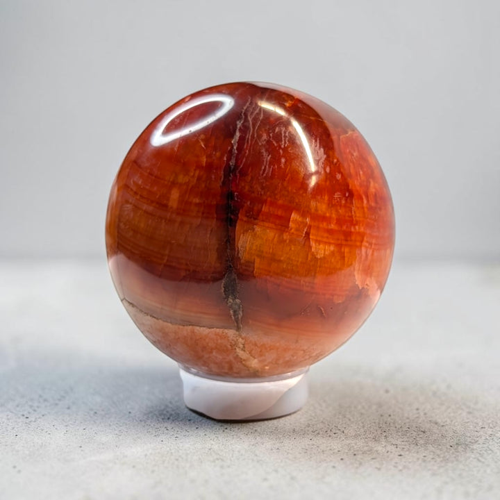 Carnelian Crystal Sphere