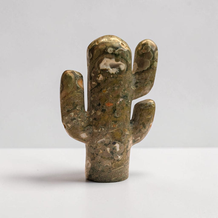 Rainforest Jasper Crystal Cactus