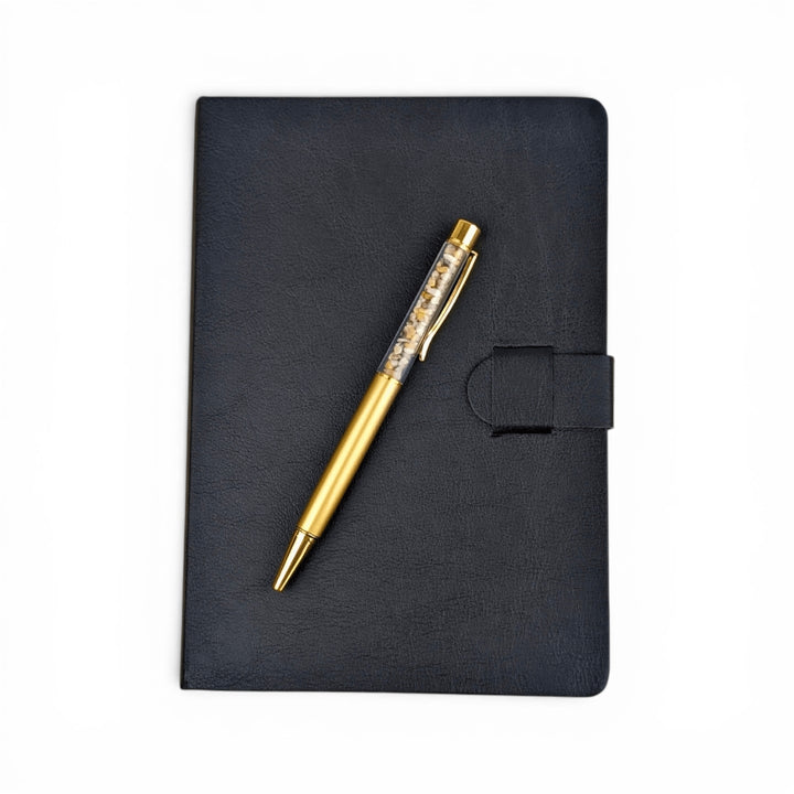 Black Vegan Leather Journal