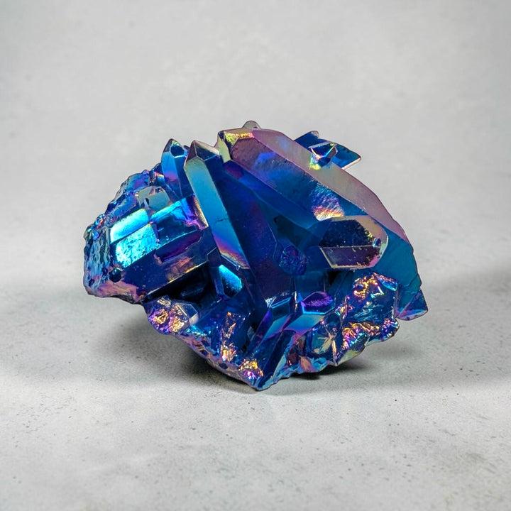 Blue Aura Quartz Crystal Point