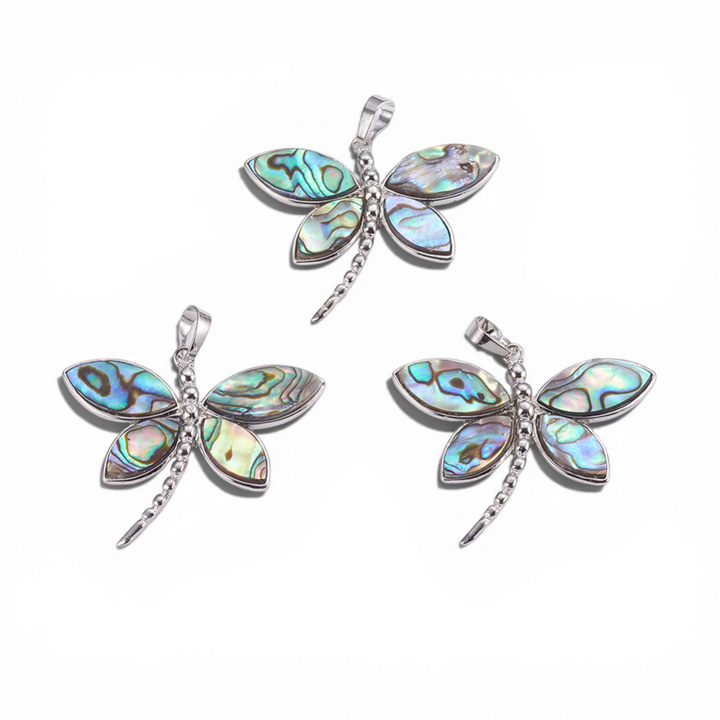 Dragonfly Abalone Shell Necklace - Alternate angle | Metaphysical Store Canada