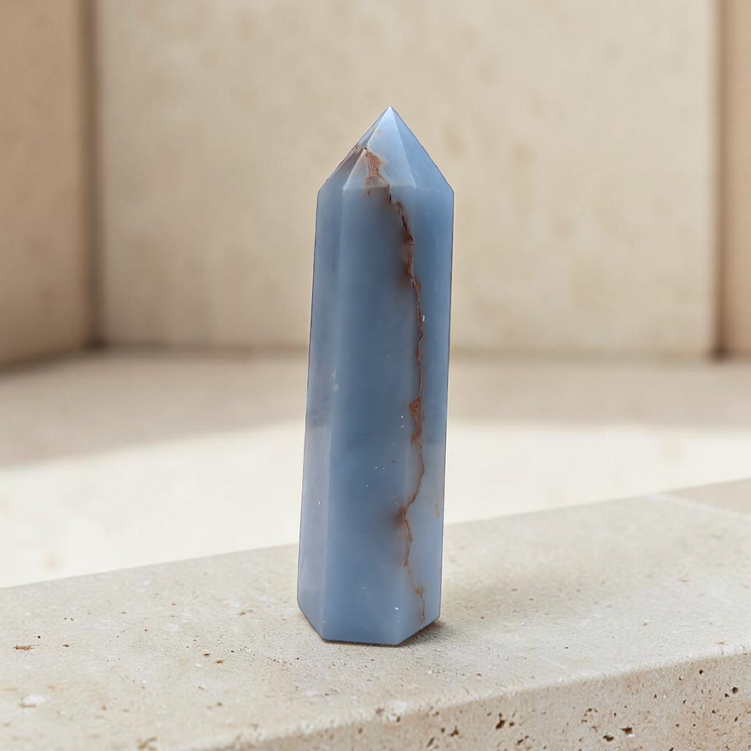 Angelite Crystal Tower