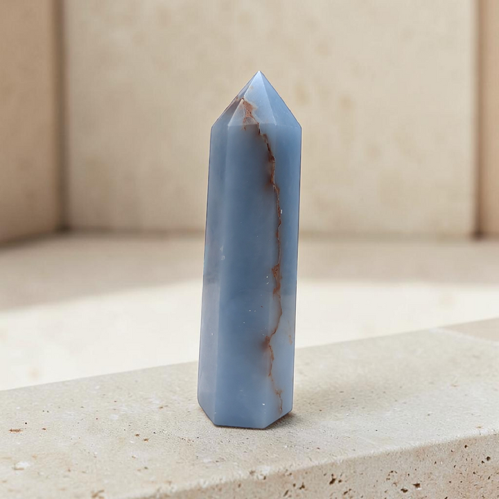 Angelite Crystal Tower