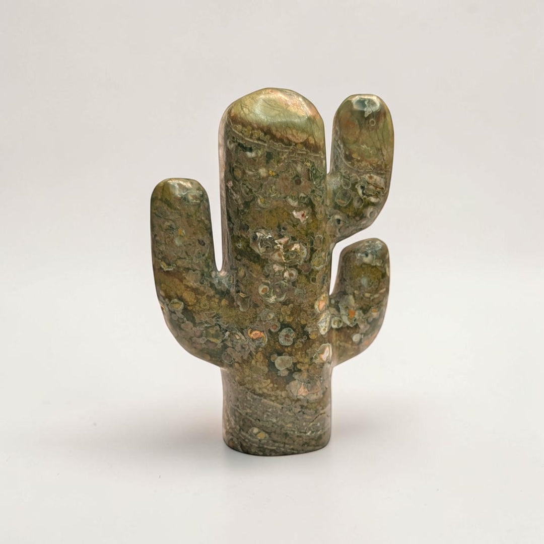 Rainforest Jasper Crystal Cactus