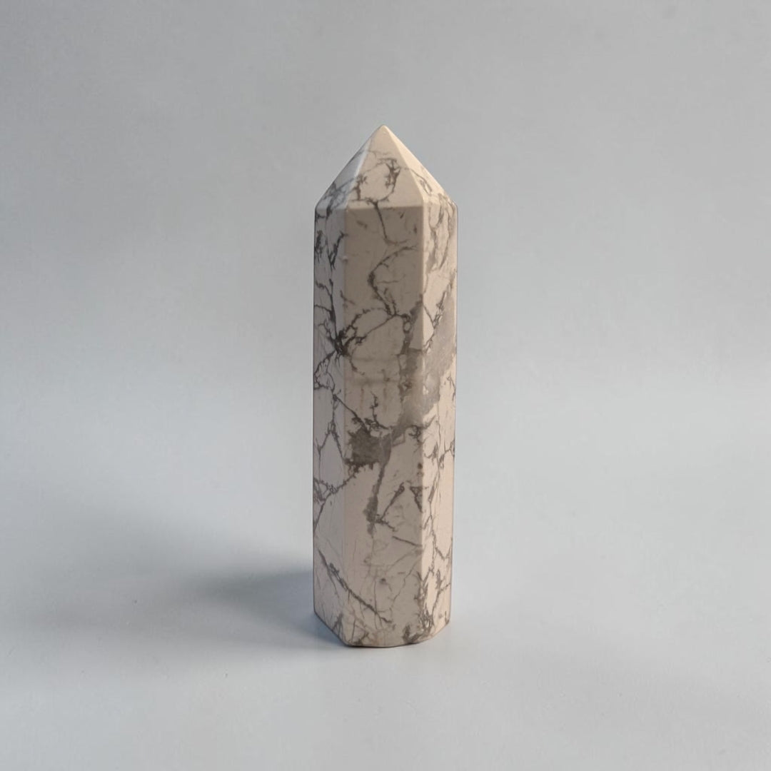 Howlite Crystal Tower