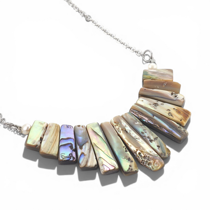 Natural Abalone Shell Neckalce - Detail view | Crystal Shop Barrie Ontario