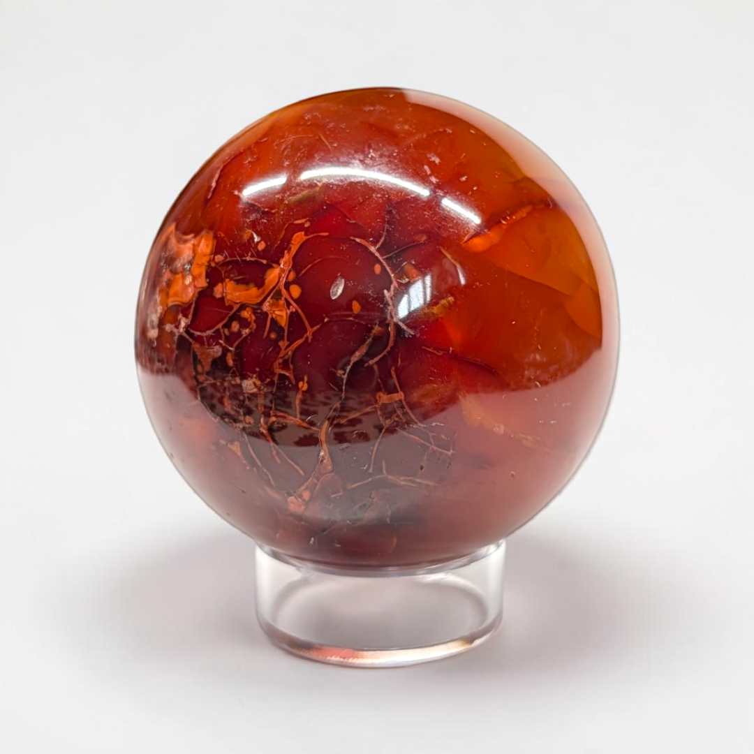 Carnelian Crystal Sphere