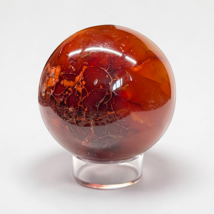 Carnelian Crystal Sphere