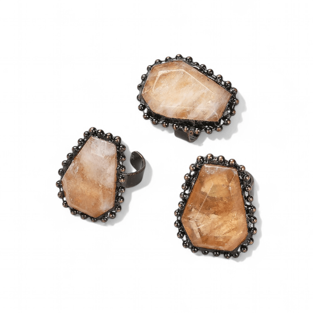 Citrine Antique Ring — Citrine crystal ring — Zen Collection metaphysical store Barrie Ontario