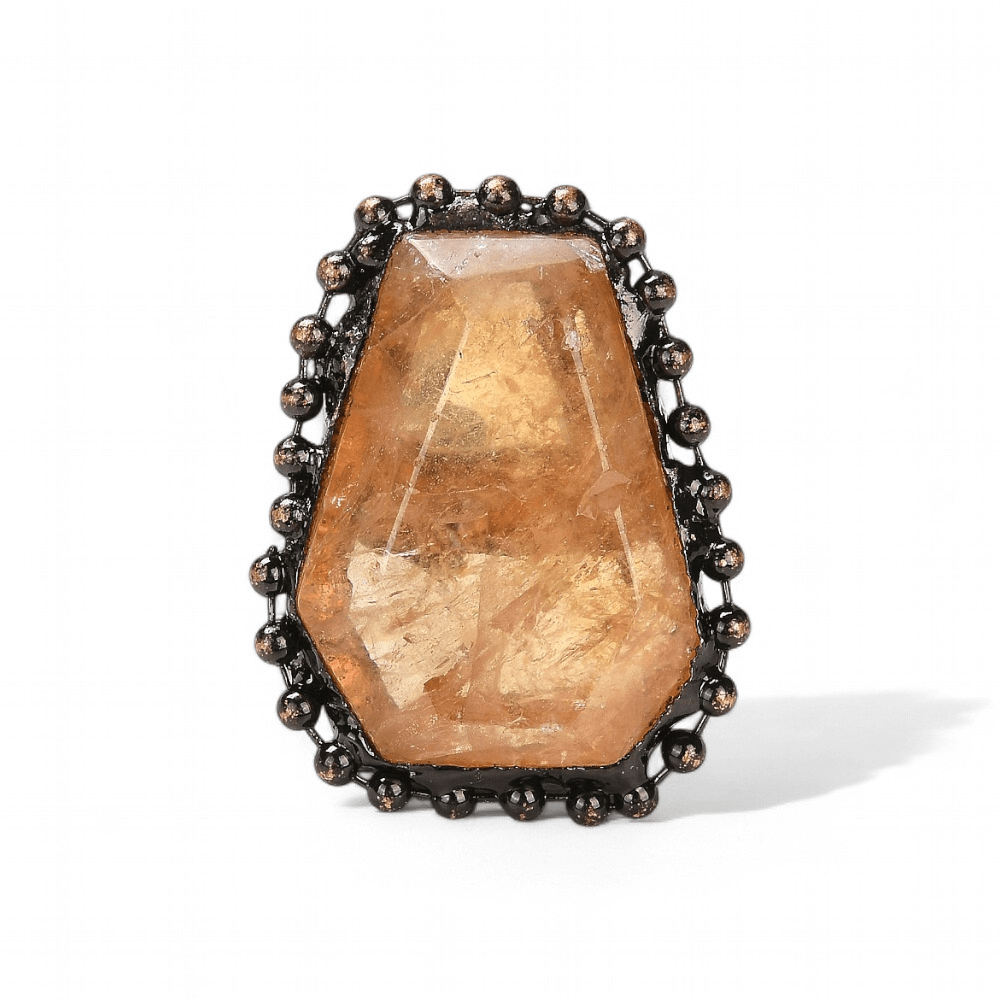Citrine Antique Ring — Citrine crystal ring — Zen Collection metaphysical store Barrie Ontario
