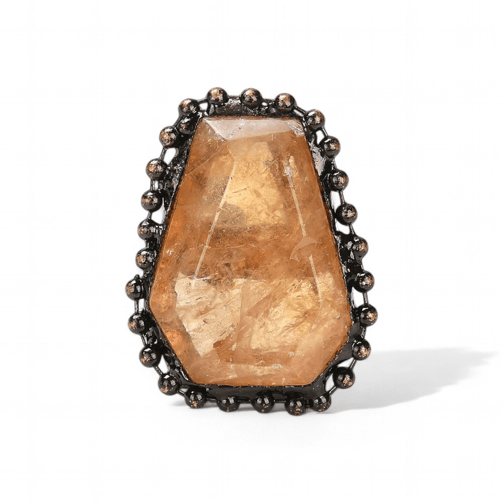 Citrine Antique Ring — Citrine crystal ring — Zen Collection metaphysical store Barrie Ontario
