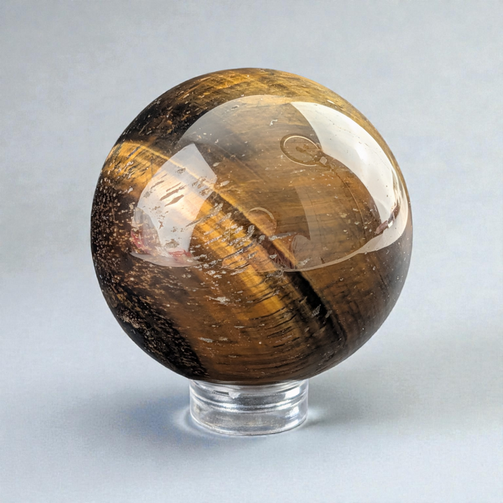 Sphère de cristal Œil-de-tigre