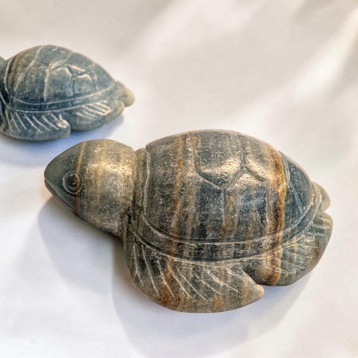 Blue Onyx Crystal Turtles