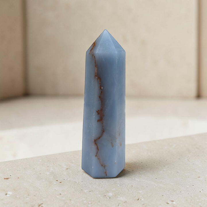 Angelite Crystal Tower