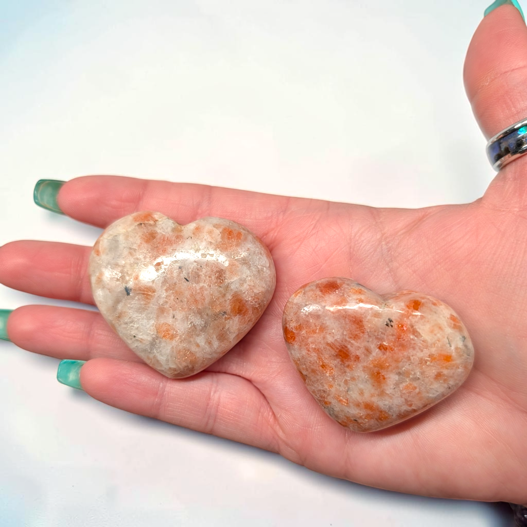 Sunstone Crystal Heart