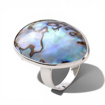 Natural Shell Adjustable Ring