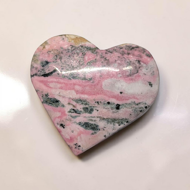 Cœur en rhodonite