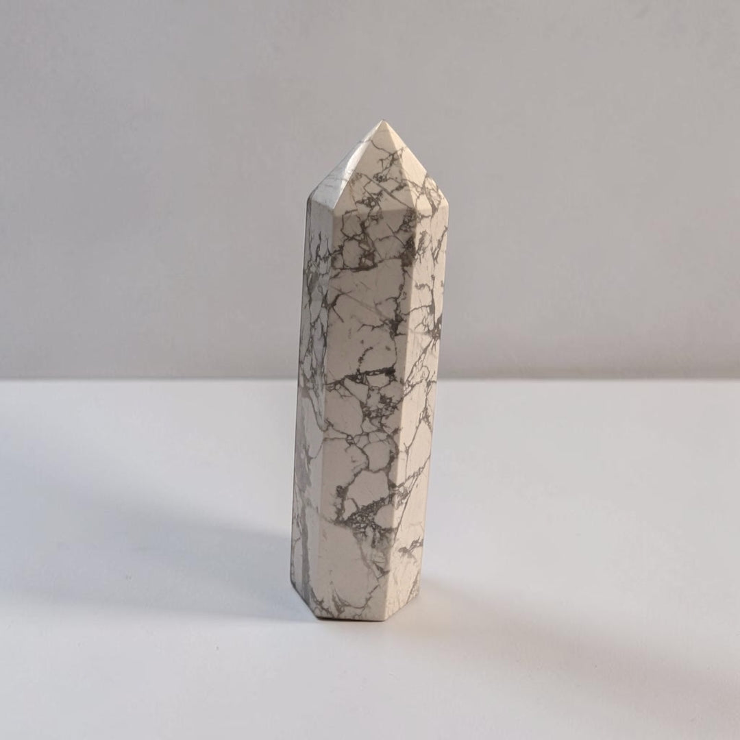 Howlite Crystal Tower