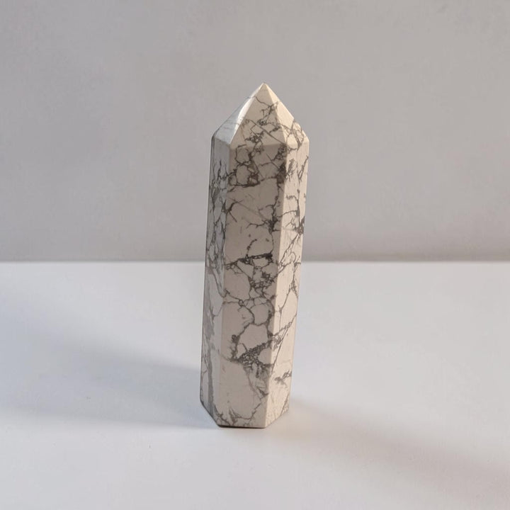 Howlite Crystal Tower