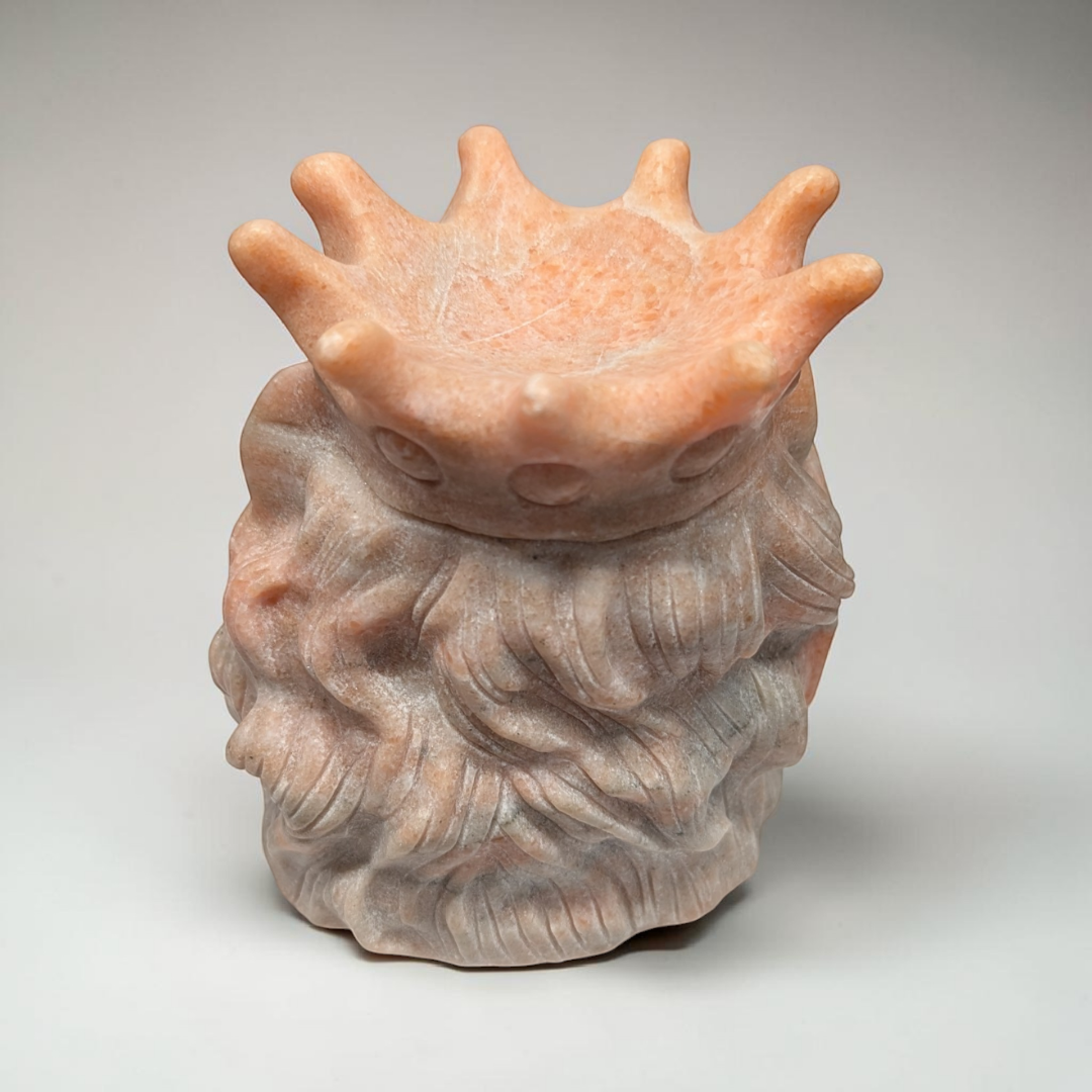 Sunstone Crystal Lion Carving