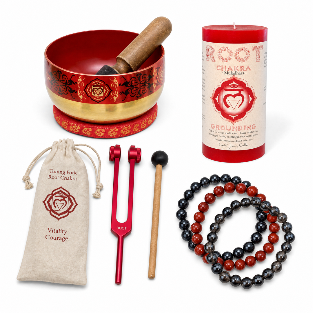 Premium Root Chakra Healing Set - Main view | Zen Collection Metaphysical Store