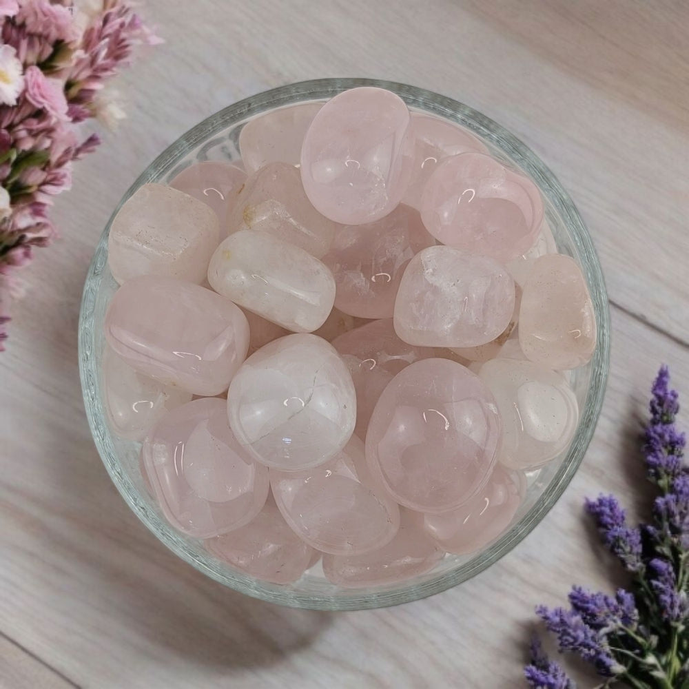 soft pink crystal for emotional balance
