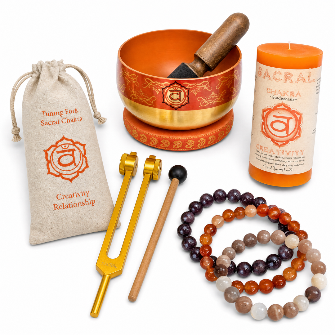 Premium Sacral Chakra Healing Set - Main view | Zen Collection Metaphysical Store