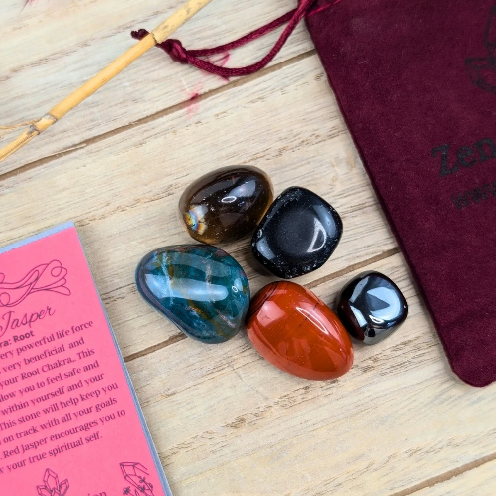 Root Chakra Crystal Set will balance and heal the energy within the root Chakra energy center 