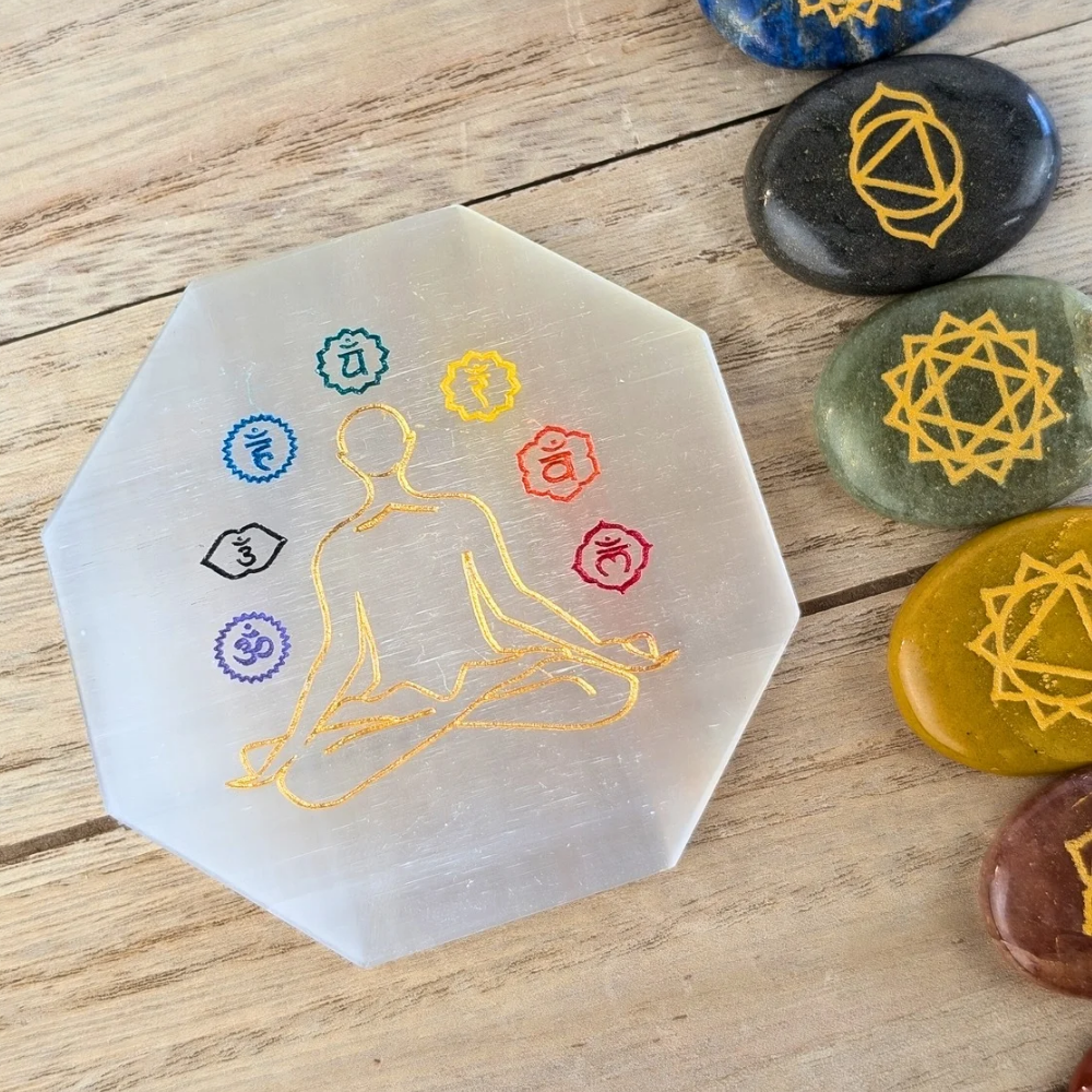 Our Handmade Chakra Worry Stone Set will balance and cleanse your entire chakra system. Hurry, this is the only set available 