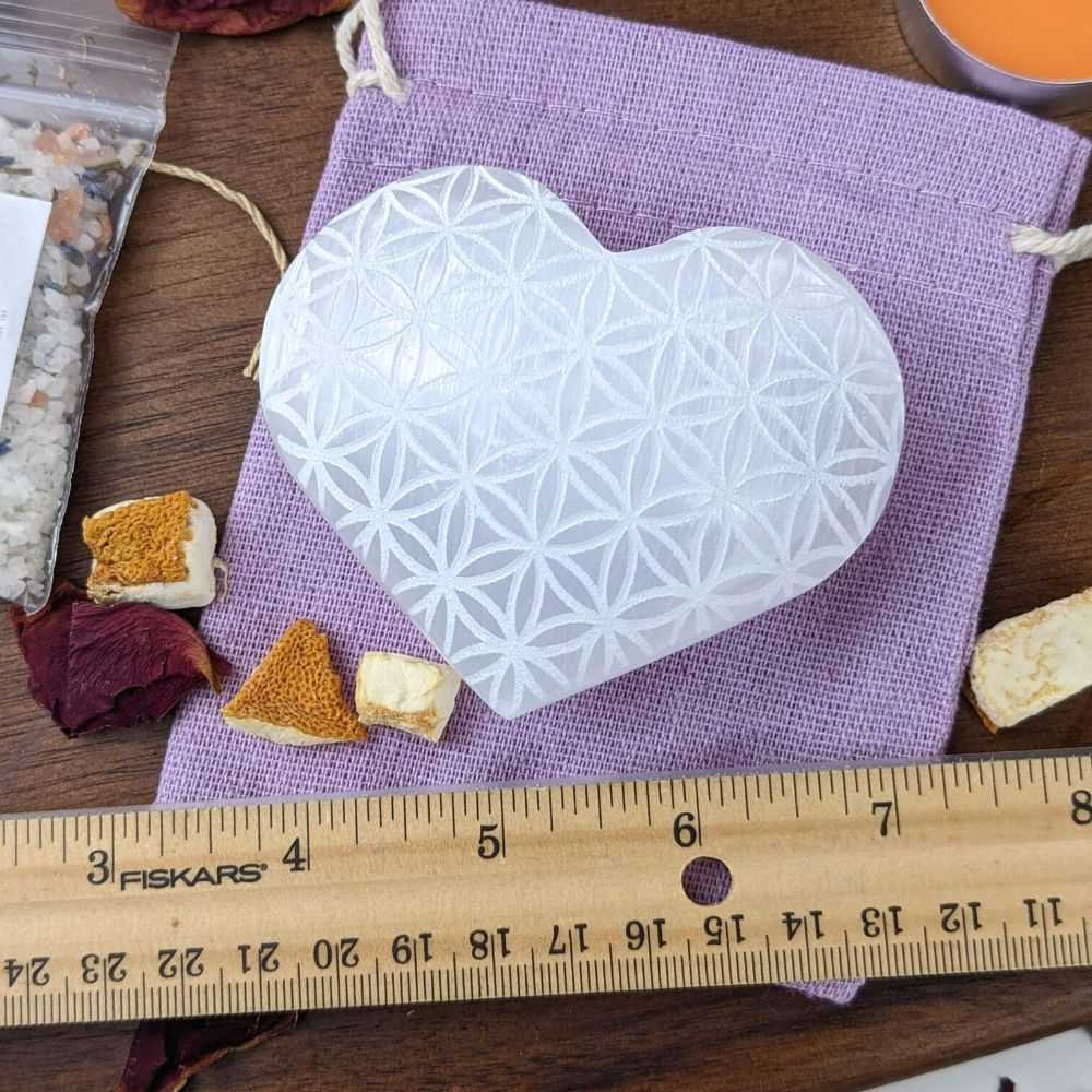 Selenite Puffy Heart - Zen Collection