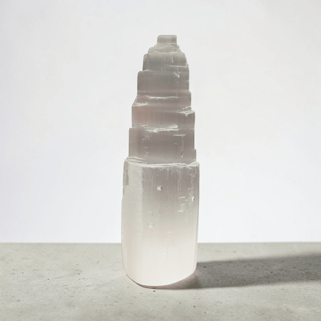 crown chakra crystal like selenite energy cleansing stone available at Zen Collection Metaphysical Store Canada