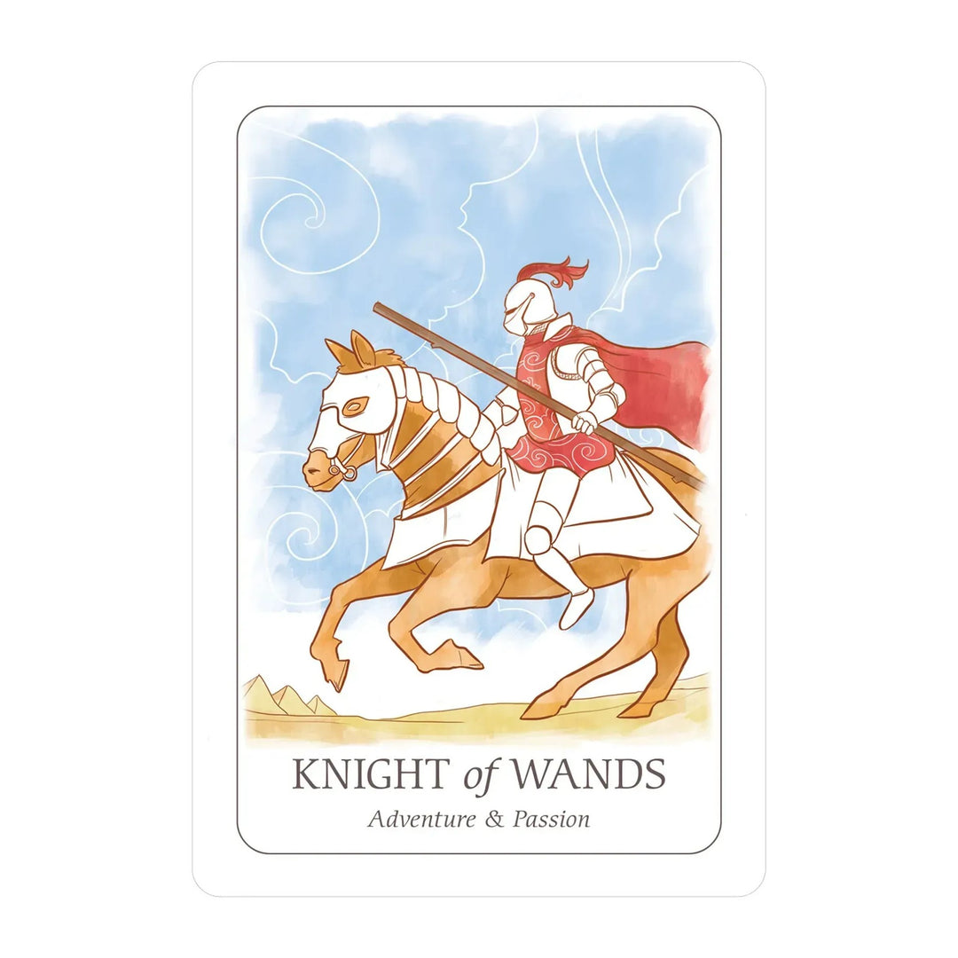 Knight of Wands card from the Simplicity Tarot