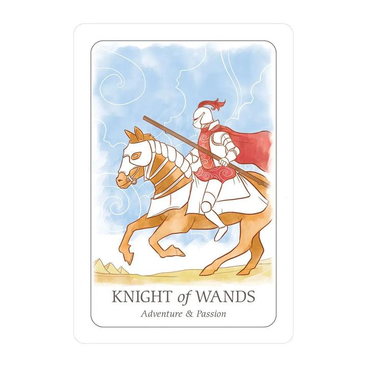 Knight of Wands card from the Simplicity Tarot
