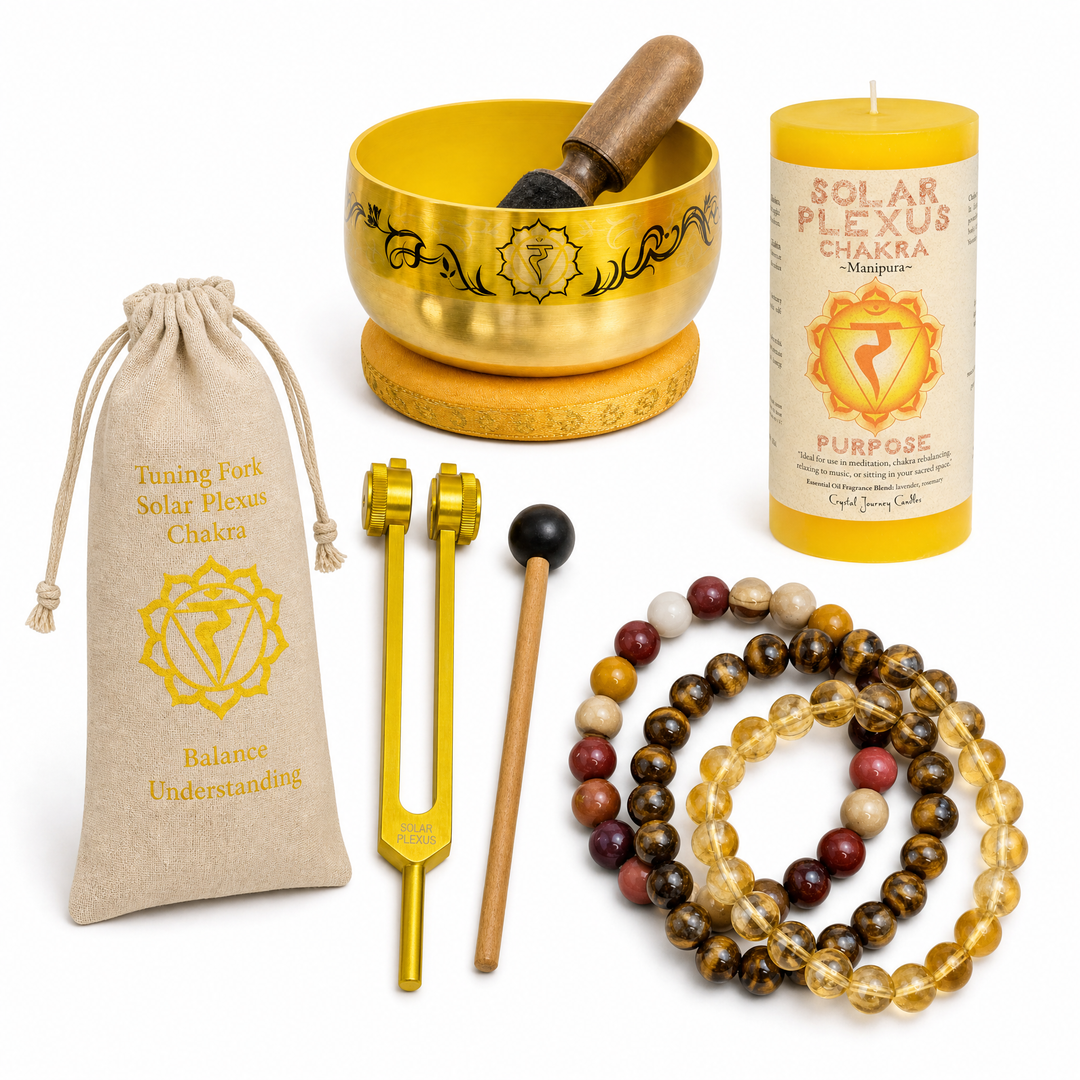 Premium Solar Plexus Chakra Healing Set - Main view | Zen Collection Metaphysical Store