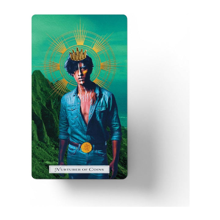 Nurturer of Coins card from the Tarot of the Cosmic Seed