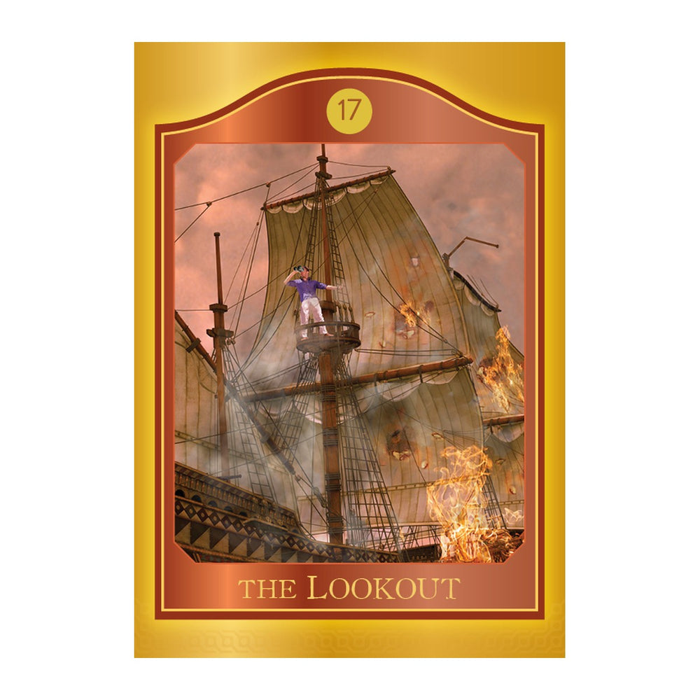 The Lookout card from The Akashic Tarot