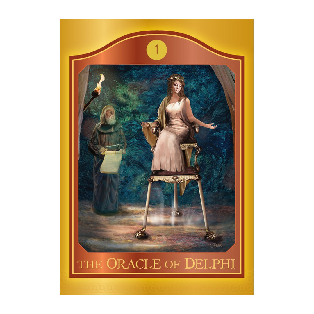 The Oracle of Delphi card from The Akashic Tarot