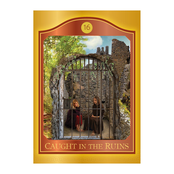 Caught in the Ruins card from The Akashic Tarot