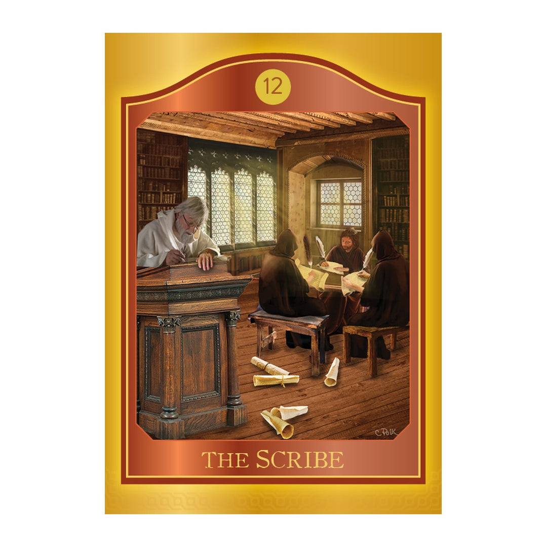 The Scribe card from The Akashic Tarot