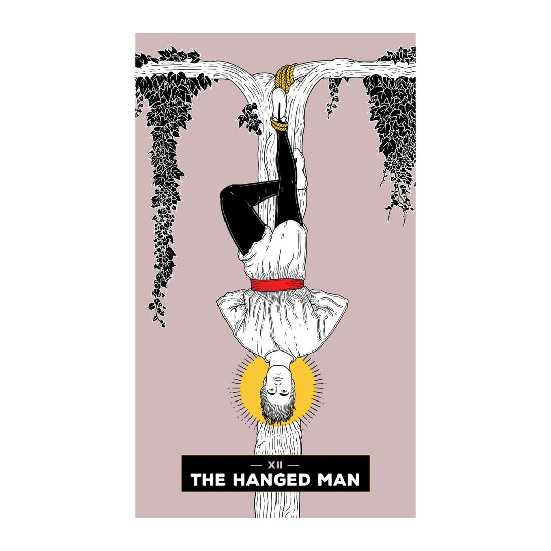 The Hanged Man card from The Change Tarot